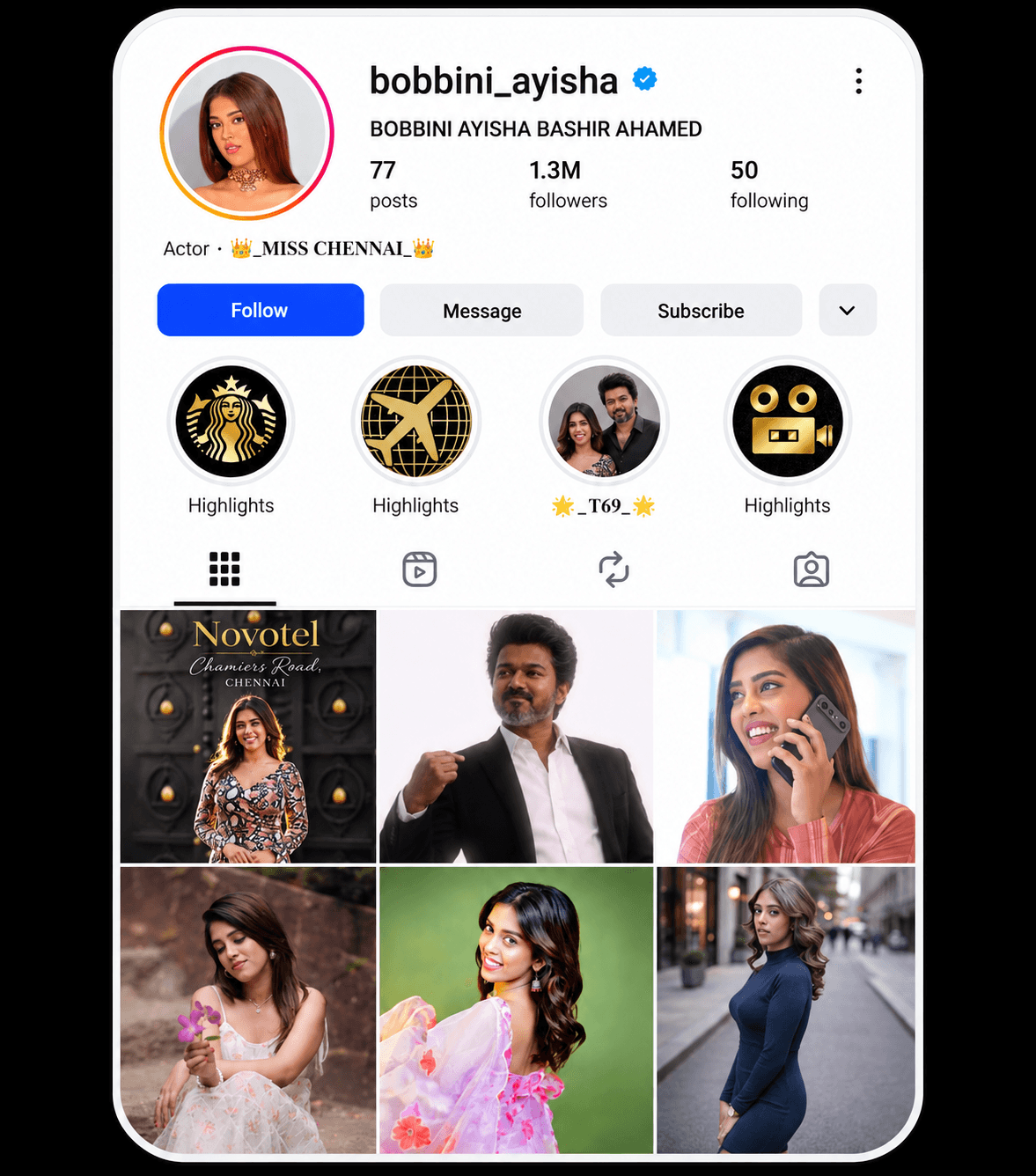 Bobbini Ayisha profile screenshot