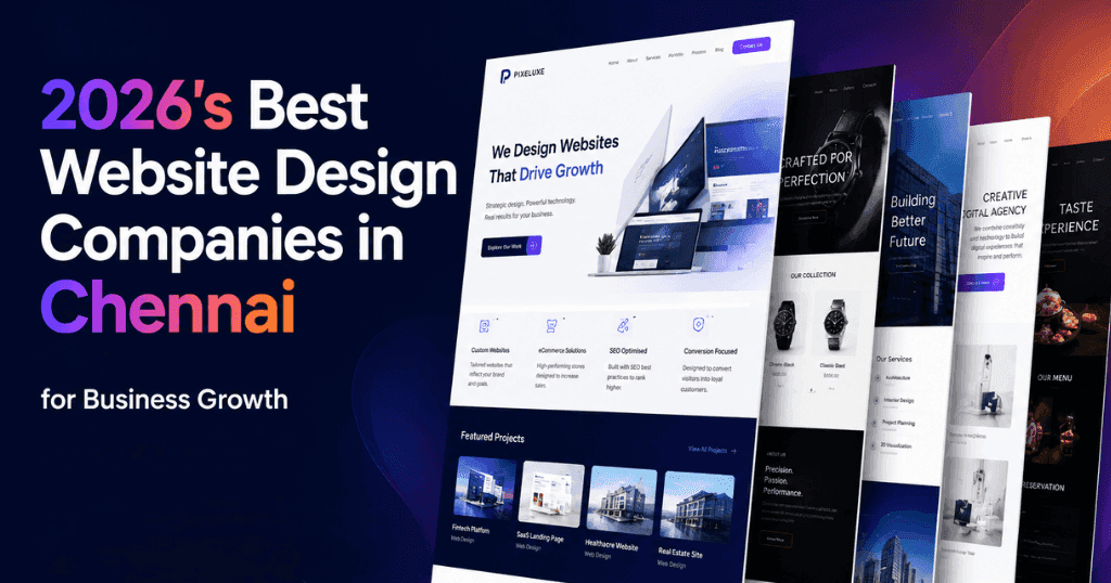 2026’s Best Website Design Companies in Chennai for Business Growth