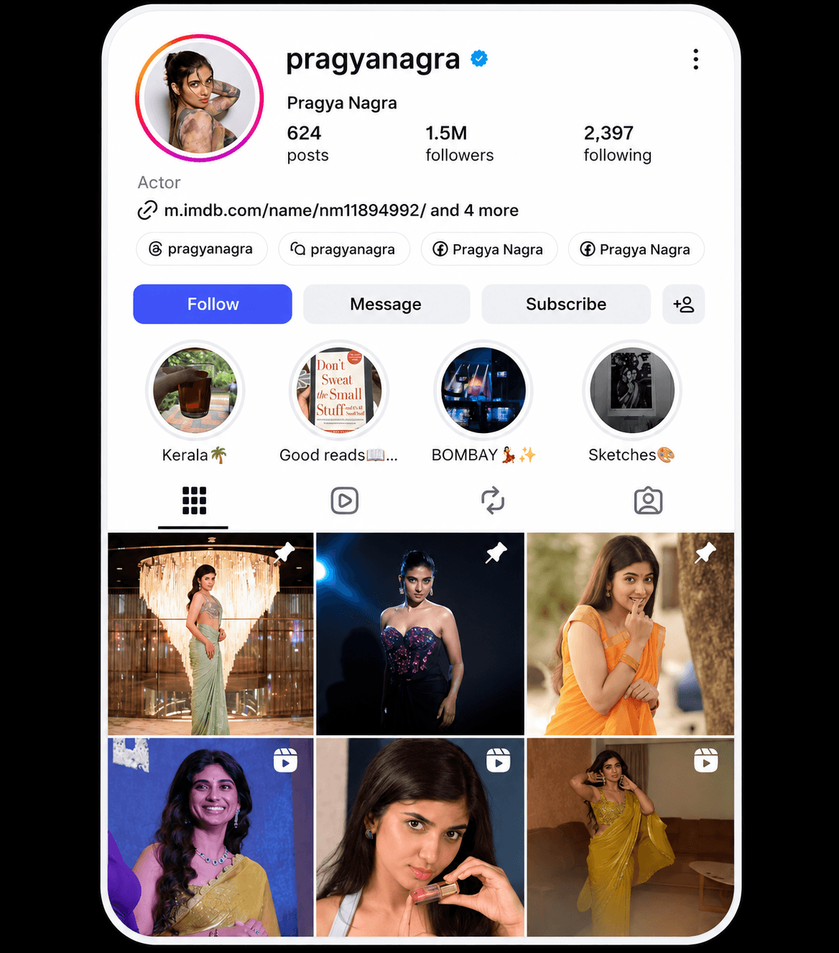 Pragya Nagra profile screenshot