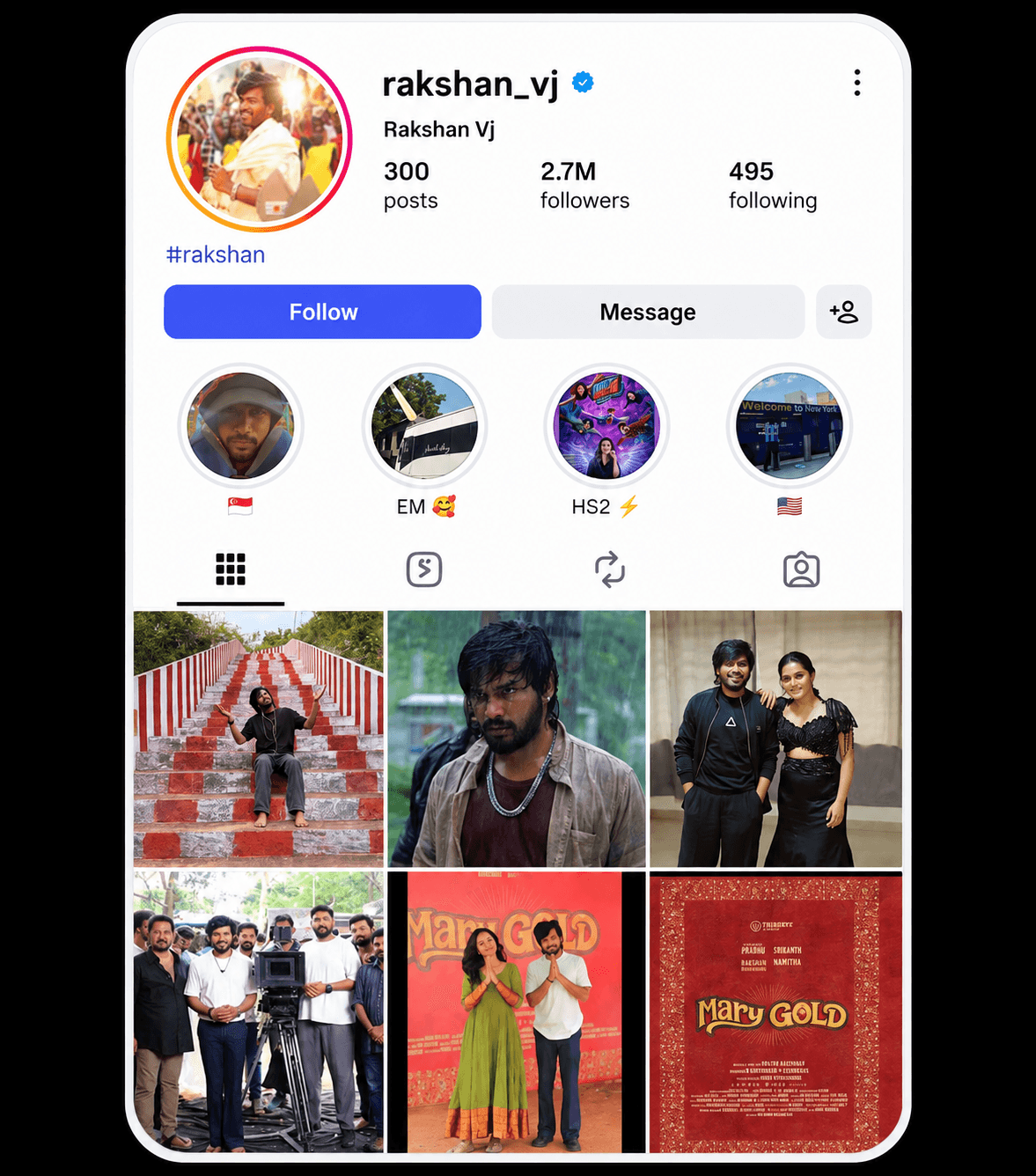 V J Rakshan profile screenshot